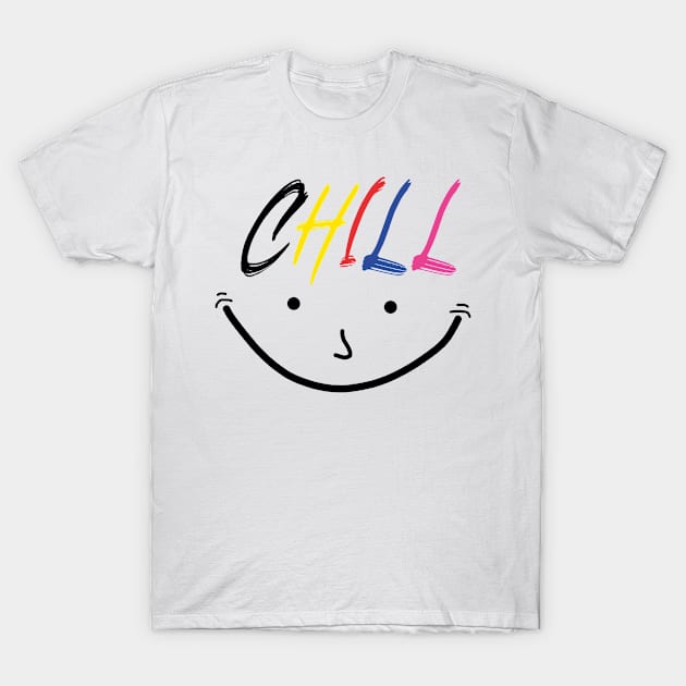 Colorful & Smiling Chill T-Shirt by thatprintfellla